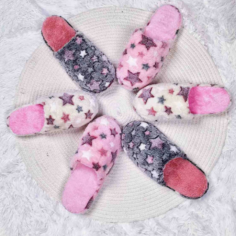 Women'S Shoes For Fall - Five-pointed Stars Women Home Soft Slippers