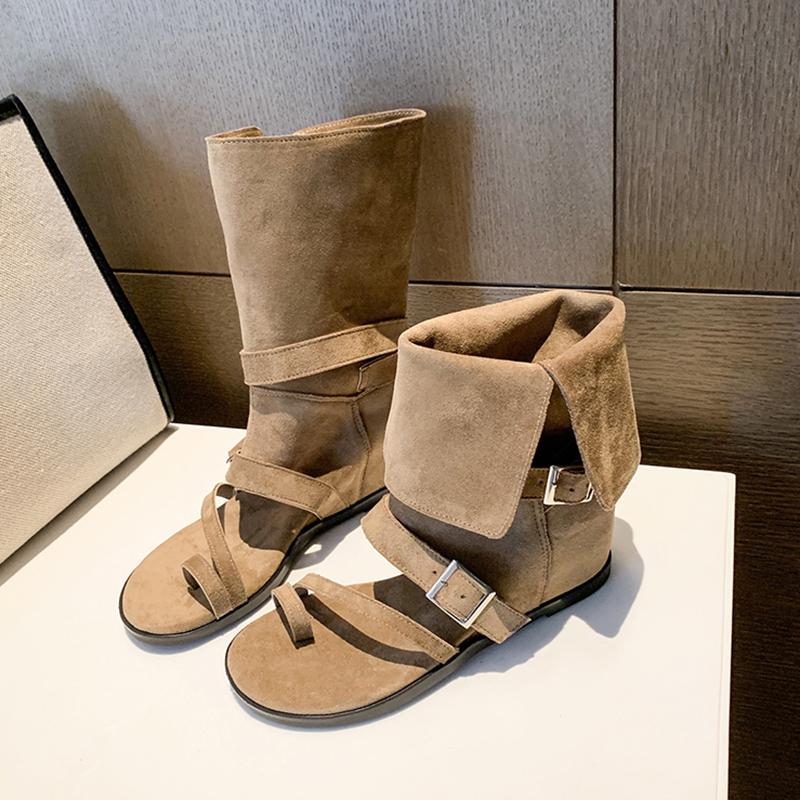 Thong Flat Sandal - Women Gladiator Thong Ankle Boots Flat