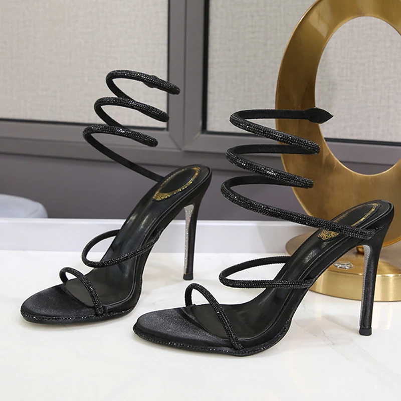 Women'S Shoes Quality - Eilyken Fashion Style Crystal Diamond Ankle