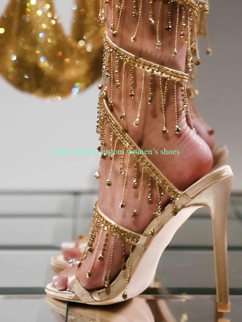 Women Shoes Waterproof - Super High Waterproof Platform Ankle Winding