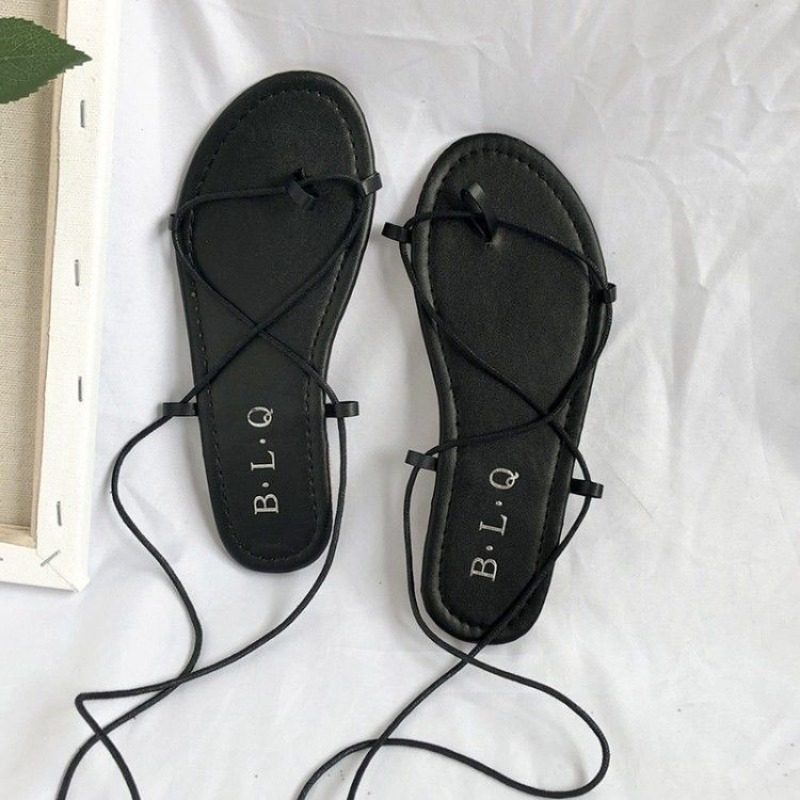 Thong Flat Sandal - Women's Flat Thong Sandals Korean Style