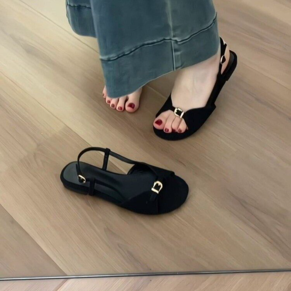 Women Shoes Mules - Minimalist Suede Mules Women French Vintage