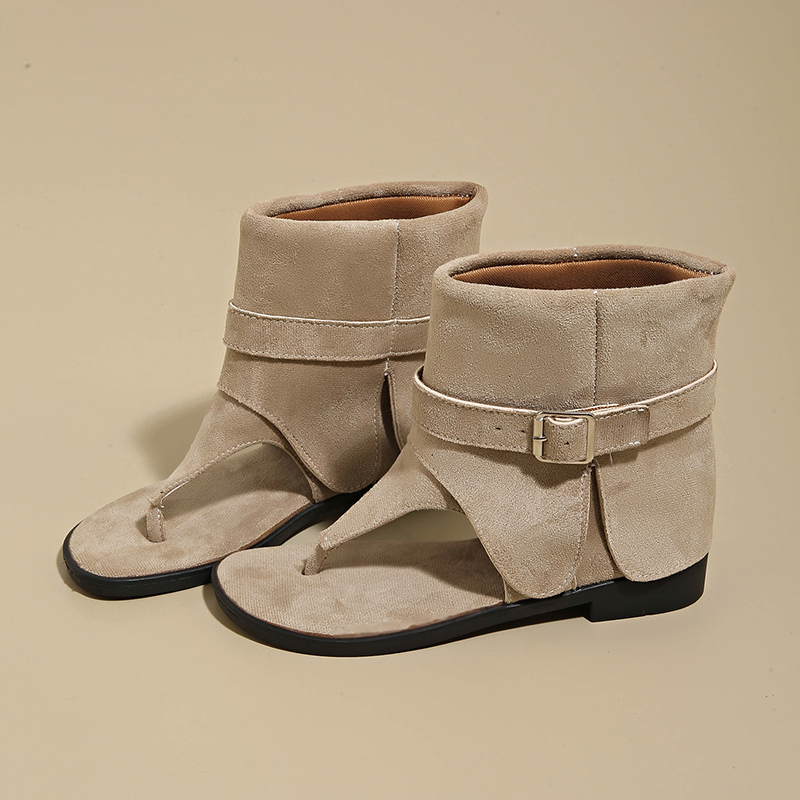 Thong Flat Sandal - Ladies' thong sandals, cropped boot pants,