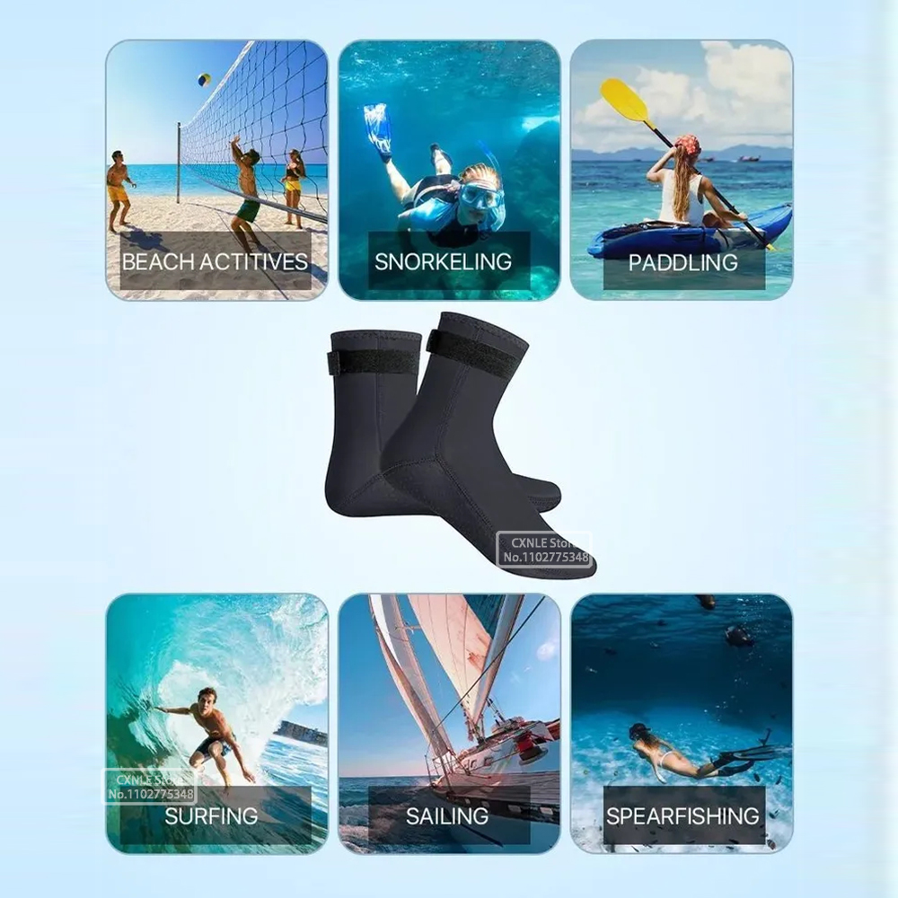 5mm Neoprene Diving Socks Wets - مراجعة Women'S Shoes Neuropathy وسعره