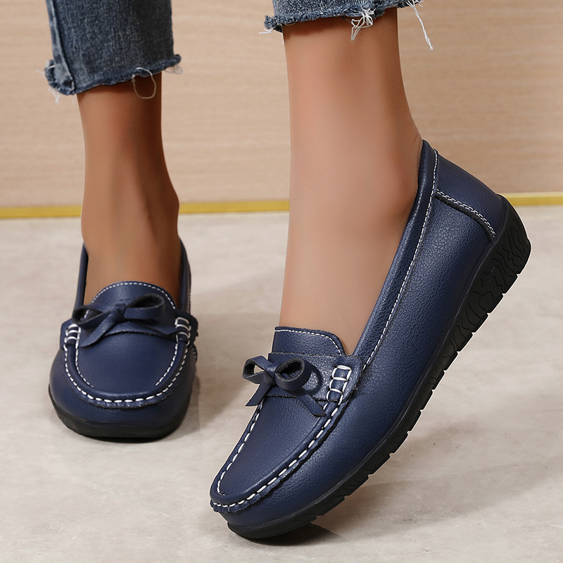 Genuine Leather Women Flats Fa - مراجعة Women'S Shoes Loafers Black وسعره