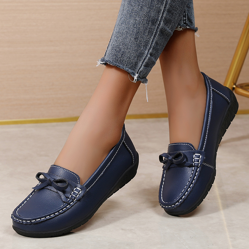 Genuine Leather Women Flats Fa - مراجعة Women'S Shoes Loafers Black وسعره
