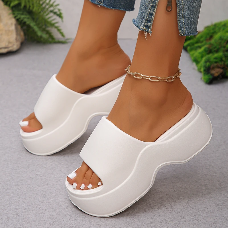 Chunky Platform Slippers for W - مراجعة Women'S Shoes Non Slip وسعره