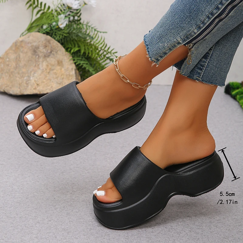 Chunky Platform Slippers for W - مراجعة Women'S Shoes Non Slip وسعره