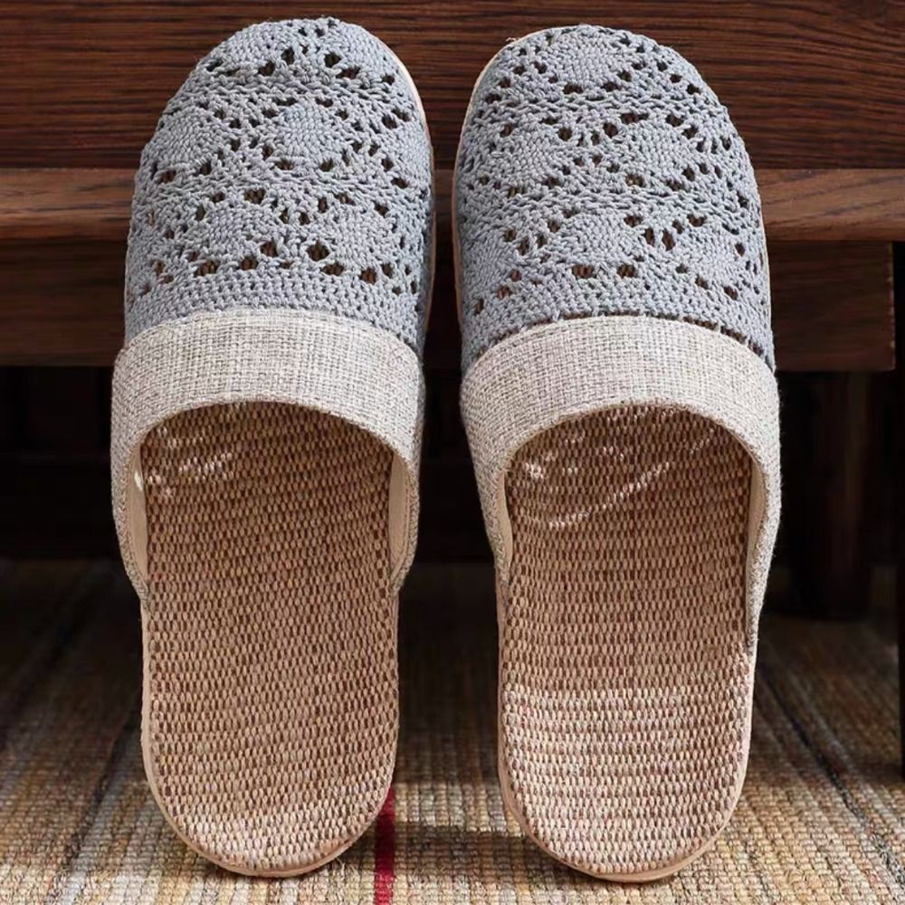 Fashion Hollow Out Flax Slippe - مراجعة Women'S Shoes Non Slip وسعره