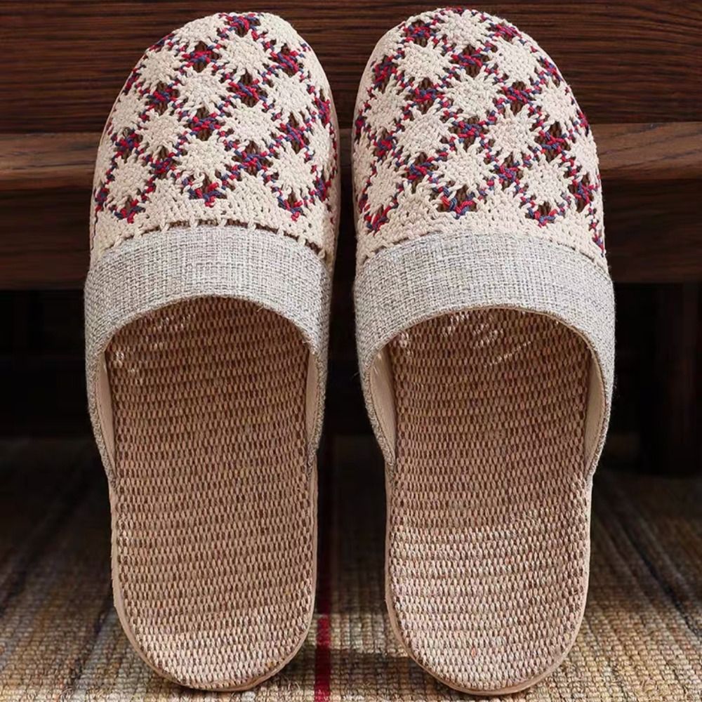Fashion Hollow Out Flax Slippe - مراجعة Women'S Shoes Non Slip وسعره