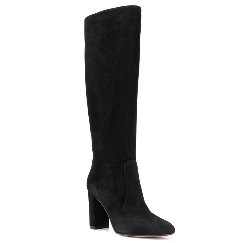Retro Chunky Heel Long-leg Boo - مراجعة Knee High Boots Women وسعره