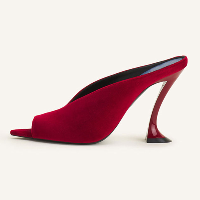 Peep Toe Mules Shoes Women's H - مراجعة Women Shoes Mules وسعره