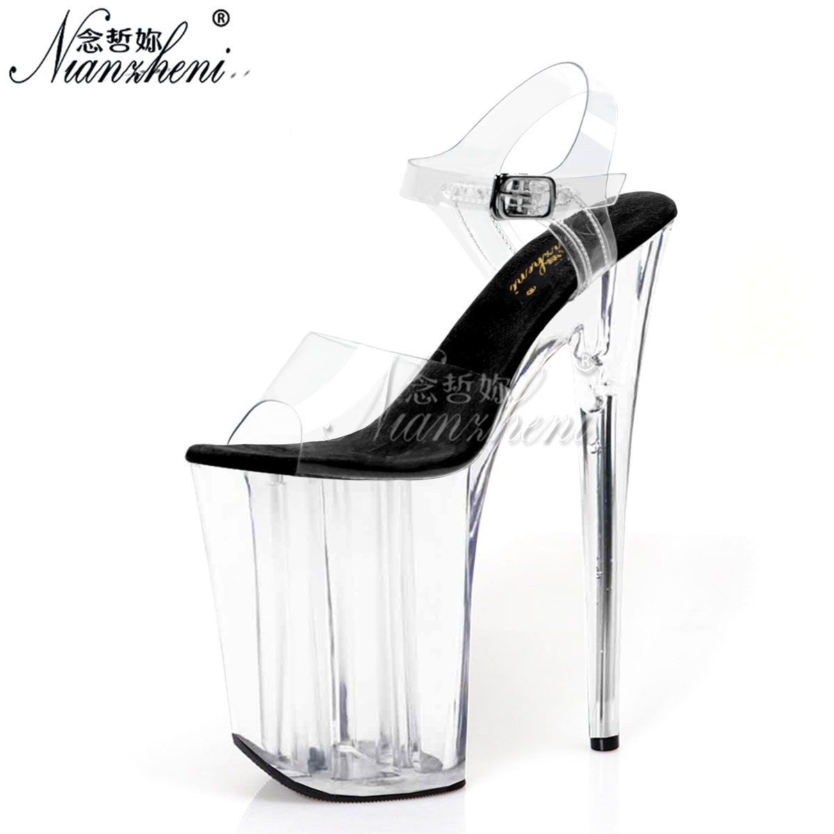 Sexy fashion transparent 9 Inc - مراجعة Thong Flat Sandal وسعره