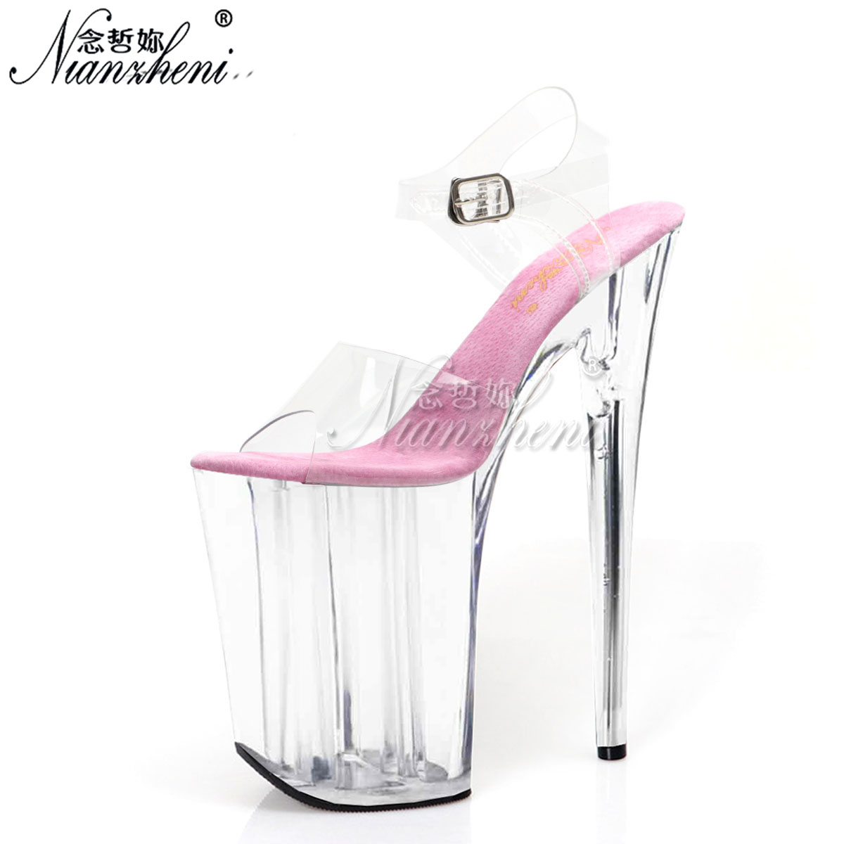 Sexy fashion transparent 9 Inc - مراجعة Thong Flat Sandal وسعره