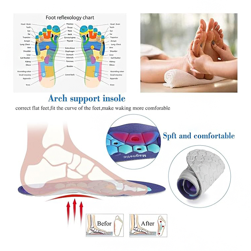 Magnetic Sports Shoe Insoles M - مراجعة Women'S Shoes High Arch Support وسعره