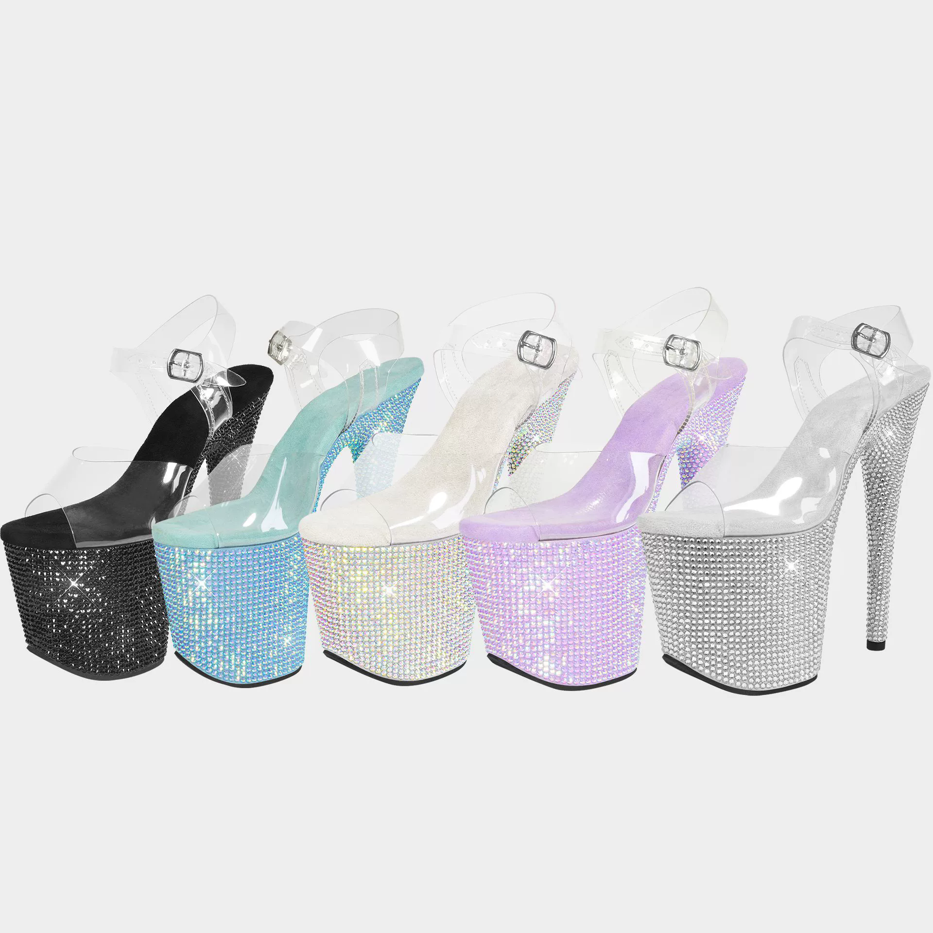 20cm 8Inches Diamond Stripper  - مراجعة Thong Flat Sandal وسعره