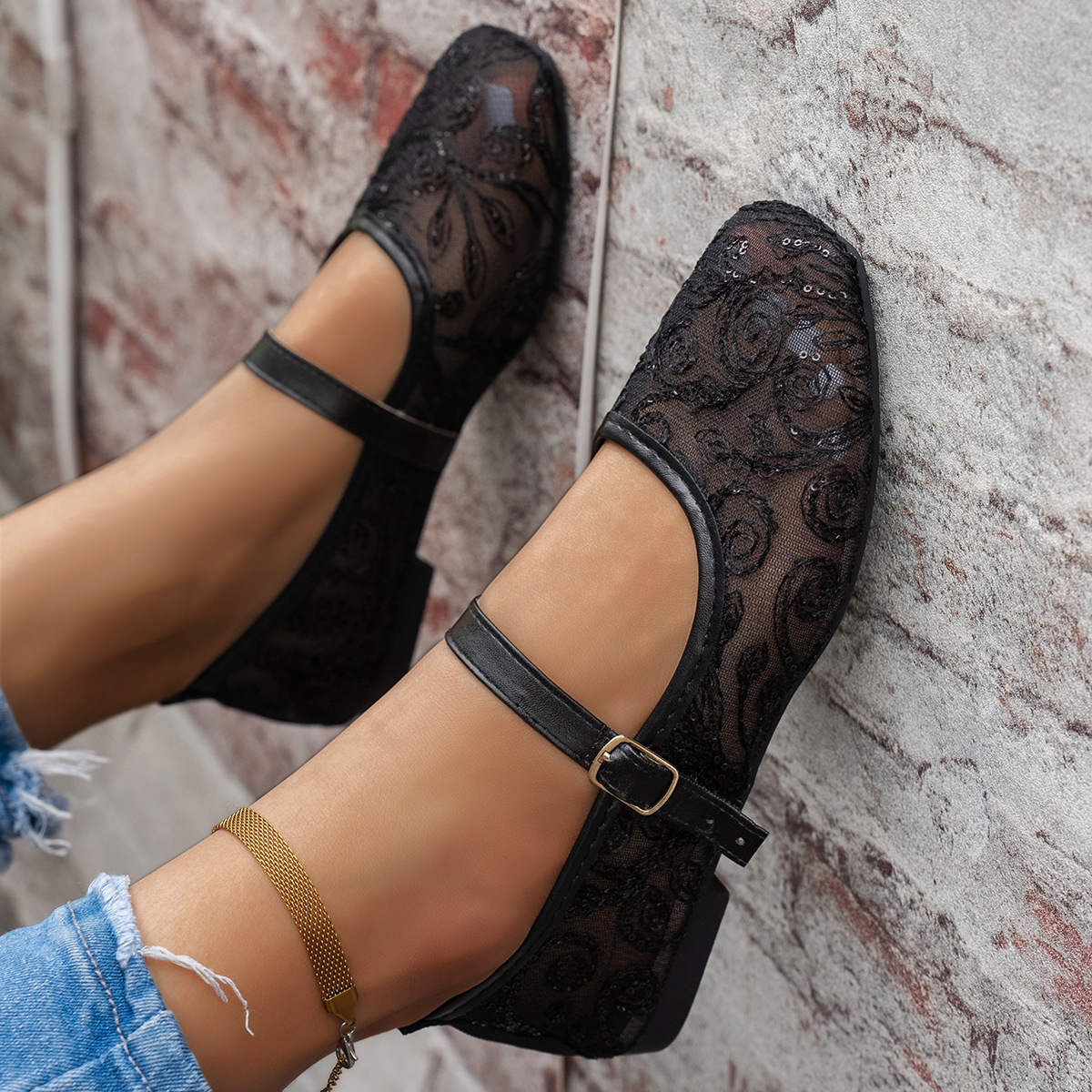 Women's New Summer Large Size  - مراجعة Women'S Shoes Loafers Black وسعره