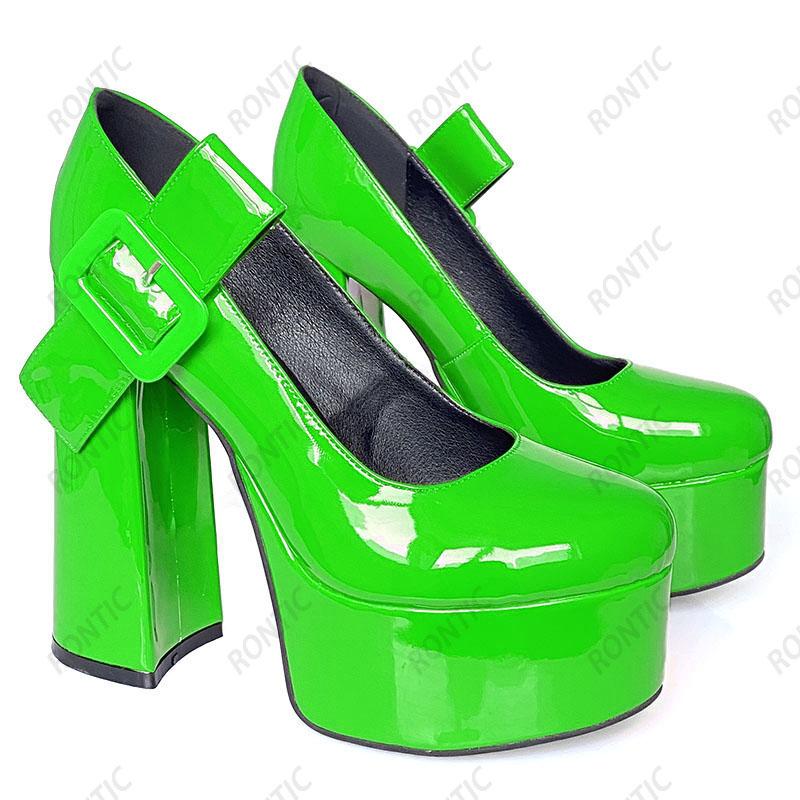Rontic Handmade Women Platform - مراجعة Women'S Shoes Burgundy وسعره