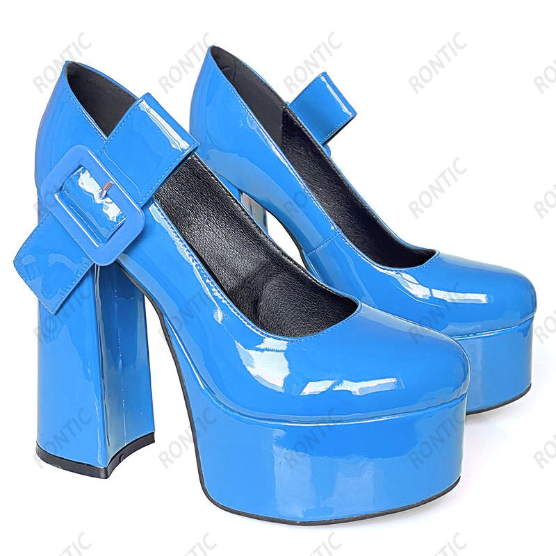 Rontic Handmade Women Platform - مراجعة Women'S Shoes Burgundy وسعره