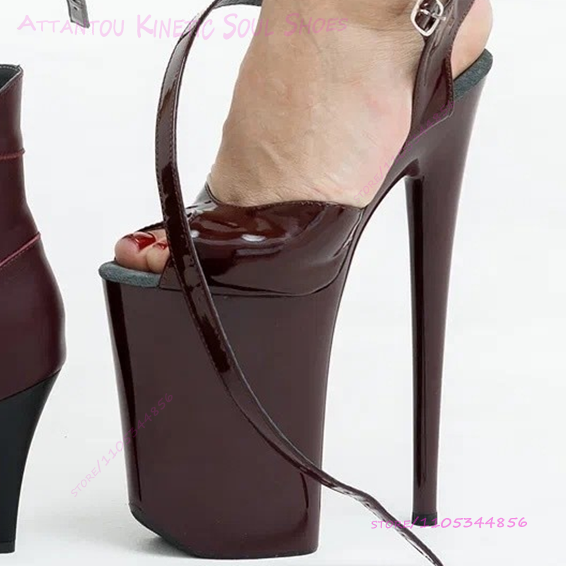 Deep Burgundy Brown Patent Lea - مراجعة Women'S Shoes Burgundy وسعره