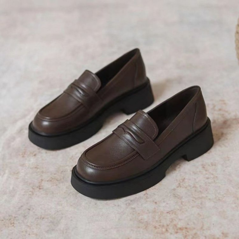 Women Black/Reddish Brown Plat - مراجعة Women'S Shoes Loafers Black وسعره