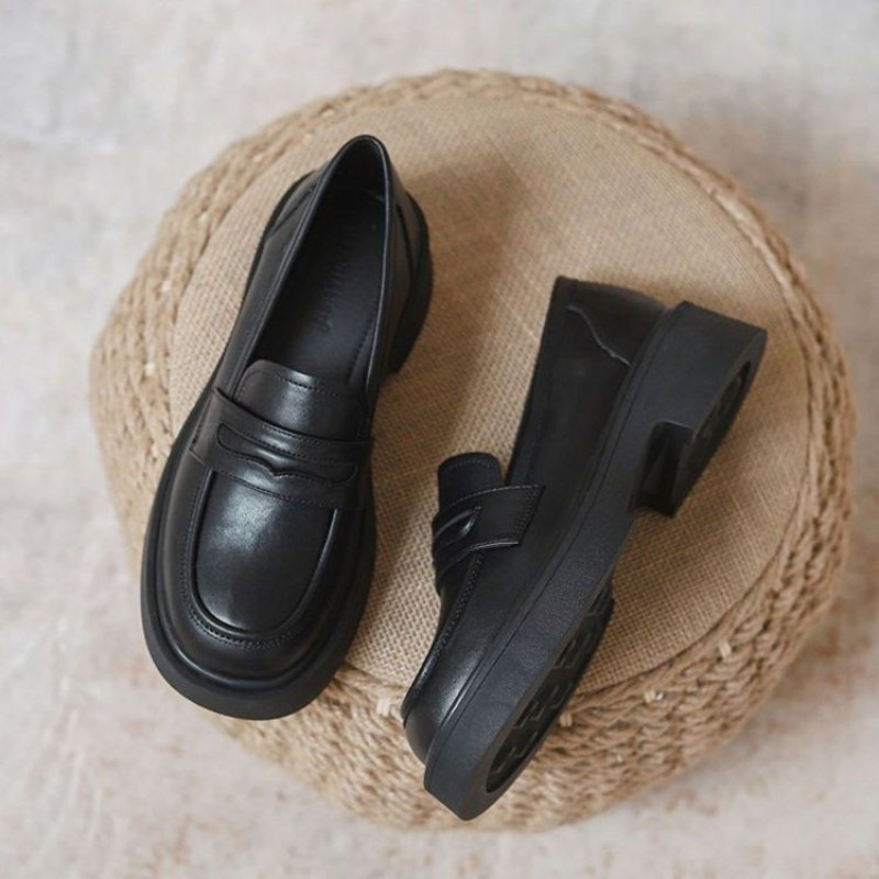 Women Black/Reddish Brown Plat - مراجعة Women'S Shoes Loafers Black وسعره