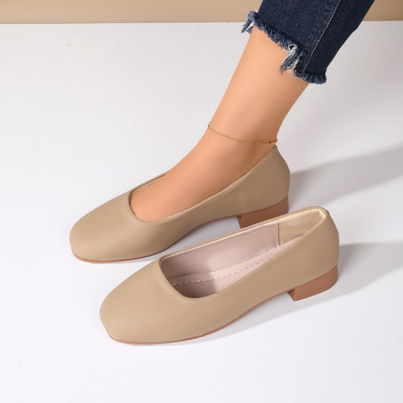 Soft Leather Round Toe Slip-On - مراجعة Shoes Women Pumps وسعره