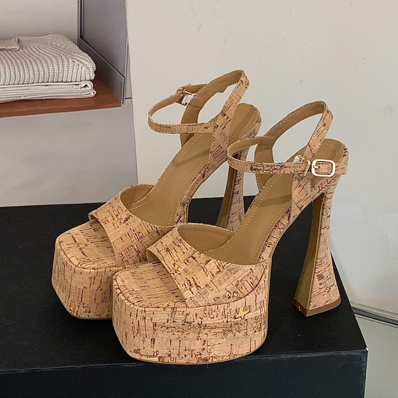 Aneikeh Fashion Cork Waterproo - مراجعة Women Shoes Waterproof وسعره