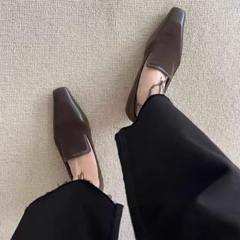 Retro Square Toe Deep Mouth Sl - مراجعة Shoes Women Pumps وسعره
