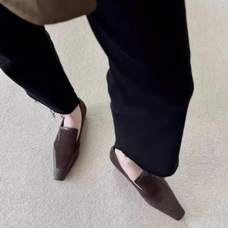 Retro Square Toe Deep Mouth Sl - مراجعة Shoes Women Pumps وسعره