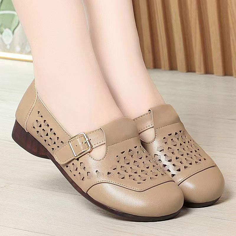 Women's Leather Hollow Out Low - مراجعة Women'S Shoes Non Slip وسعره