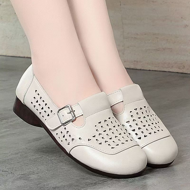 Women's Leather Hollow Out Low - مراجعة Women'S Shoes Non Slip وسعره