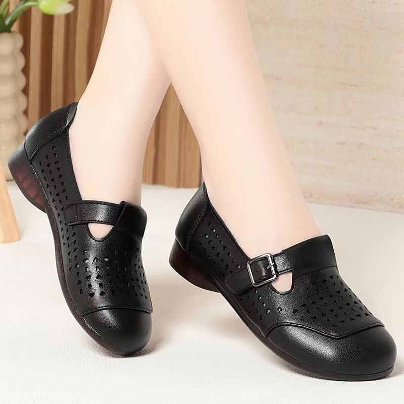 Women's Leather Hollow Out Low - مراجعة Women'S Shoes Non Slip وسعره
