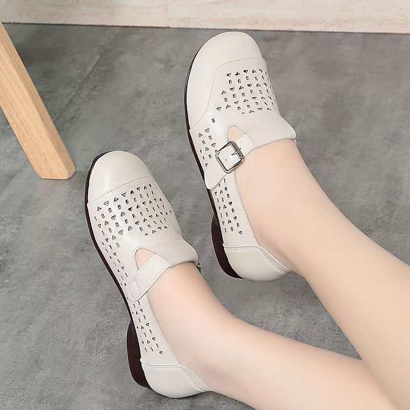 Women's Leather Hollow Out Low - مراجعة Women'S Shoes Non Slip وسعره