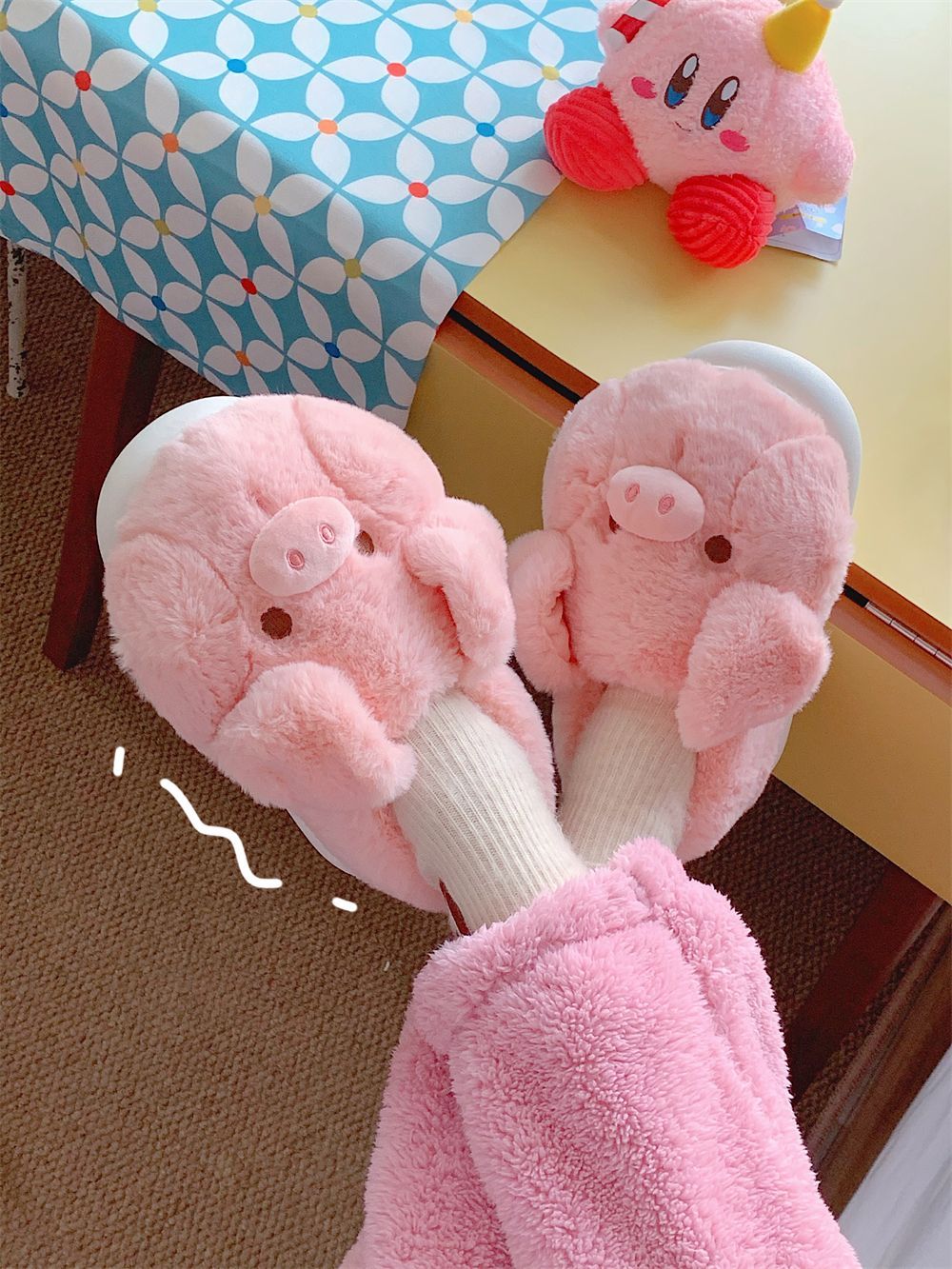 Feerldi Pink fluffy pig slippe - مراجعة Women'S Shoes For Fall وسعره