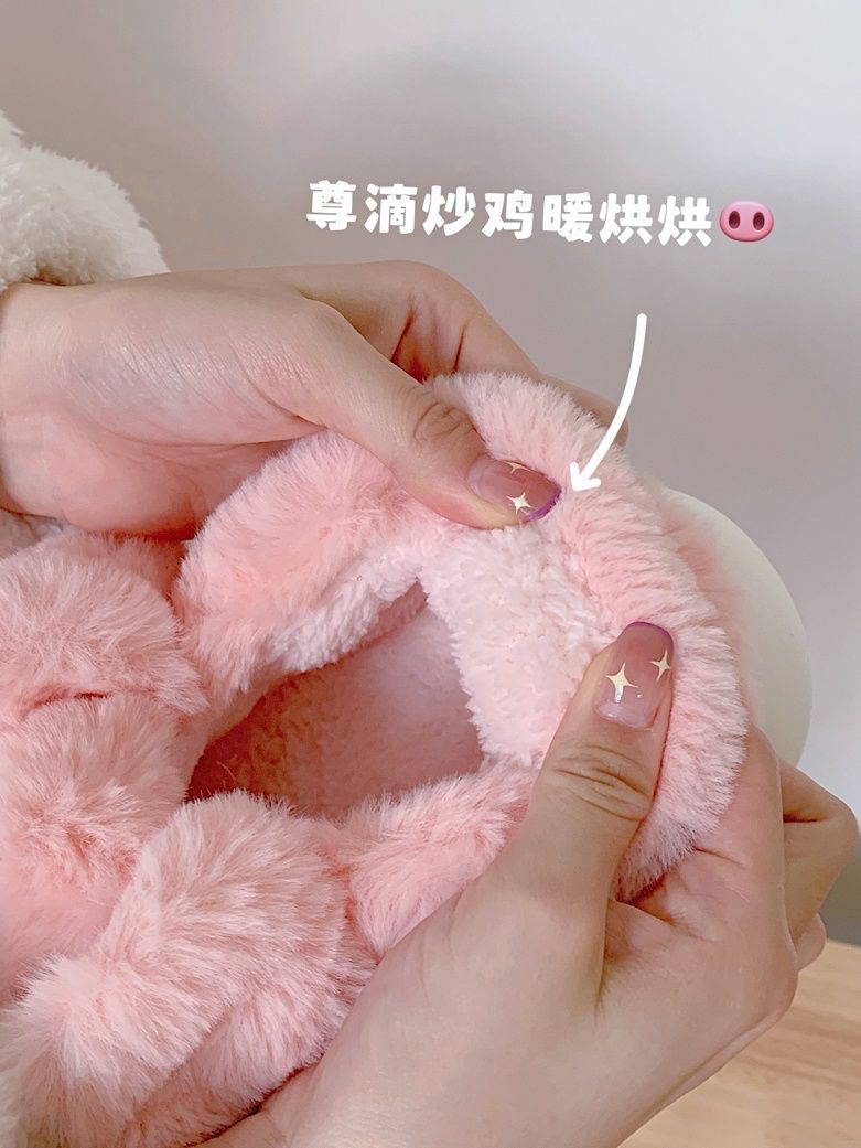 Feerldi Pink fluffy pig slippe - مراجعة Women'S Shoes For Fall وسعره