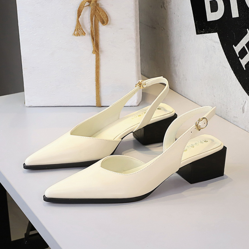 Pointed Toe Back Tripod Strap  - مراجعة Women'S Shoes Quality وسعره