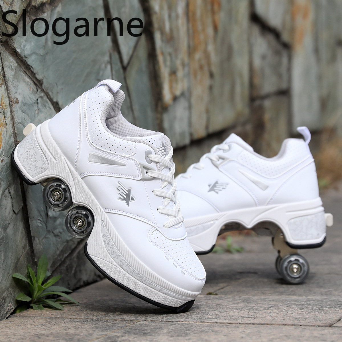 Women 4 Wheels Deformation Rol - مراجعة Women Shoes Waterproof وسعره