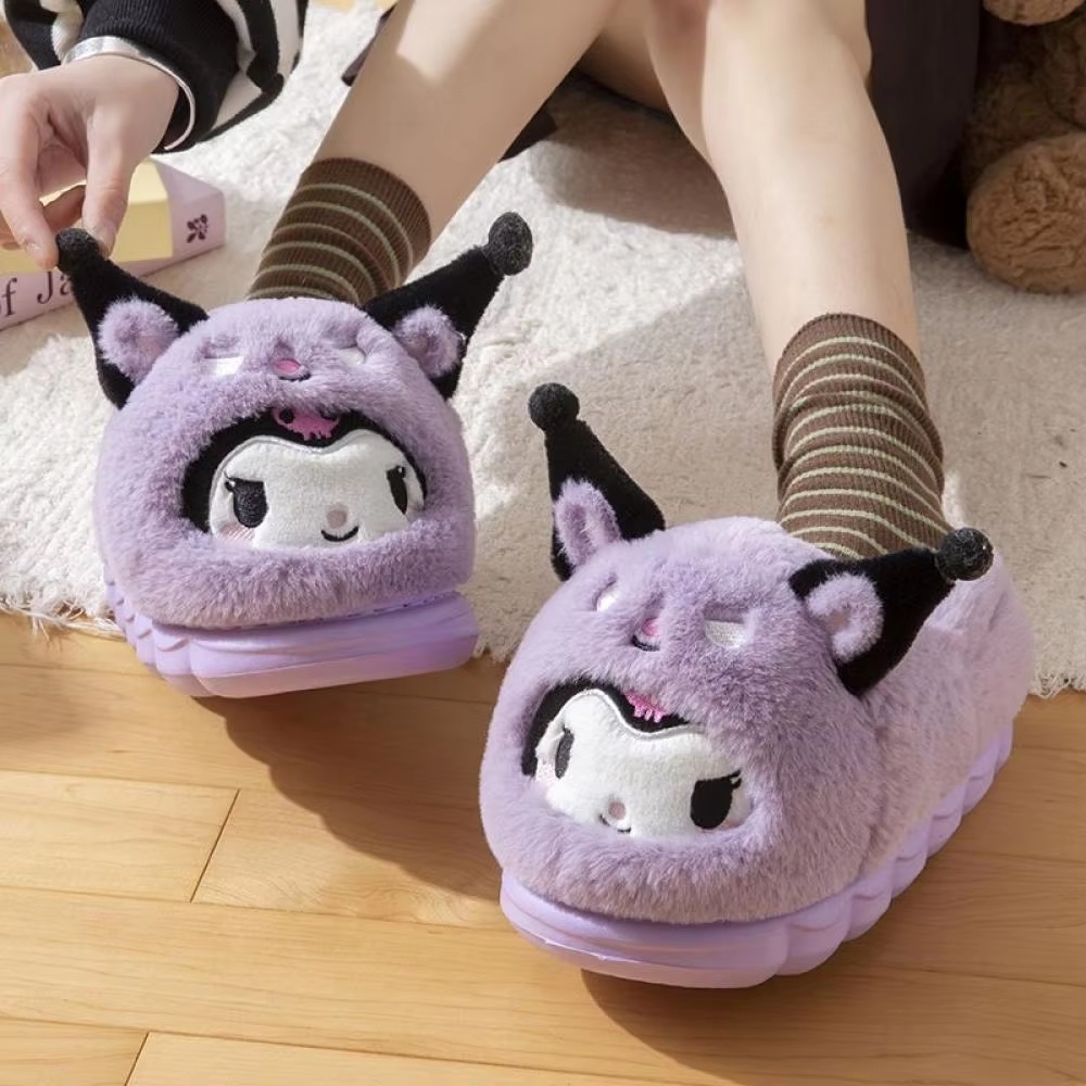 Anime Winter Plush Slippers Ku - مراجعة Women'S Shoes For Fall وسعره