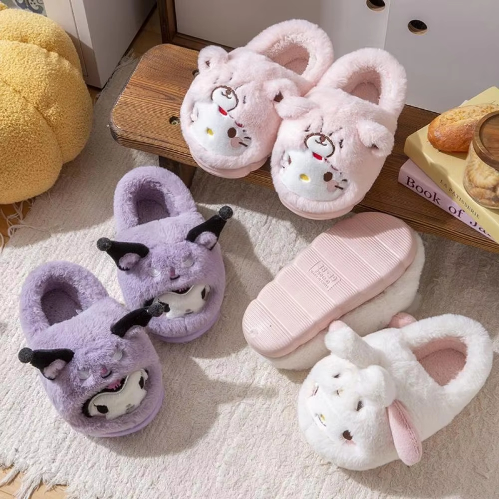 Anime Winter Plush Slippers Ku - مراجعة Women'S Shoes For Fall وسعره