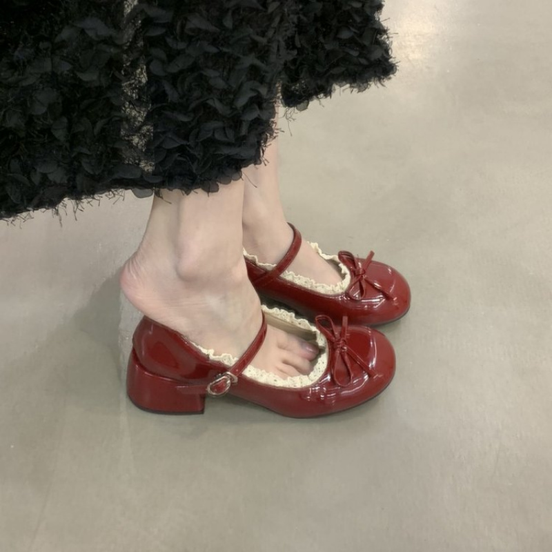 2026 Spring New Women's High-E - مراجعة Women'S Shoes Burgundy وسعره