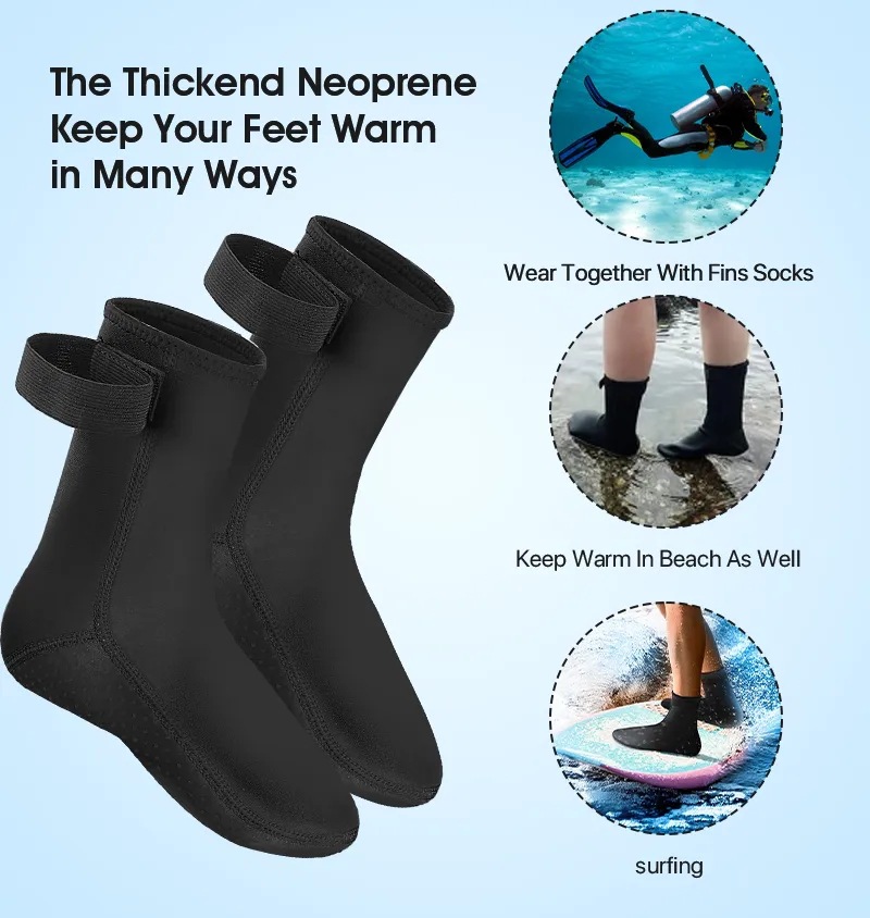5mm Neoprene Diving Socks Wets - مراجعة Women'S Shoes Neuropathy وسعره