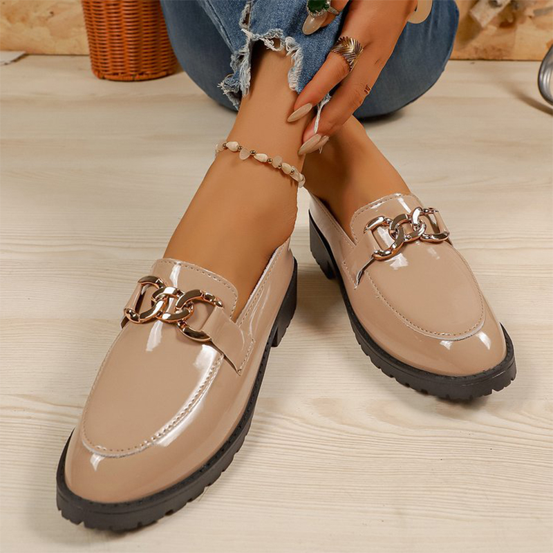 Black Patent Leather Loafers f - مراجعة Women'S Shoes Loafers Black وسعره