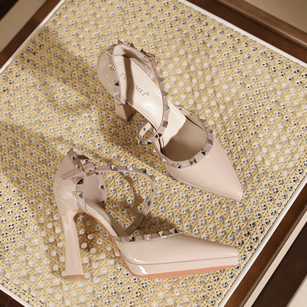 Rivet Heeled Sandals Women's 2 - مراجعة Women Shoes Waterproof وسعره
