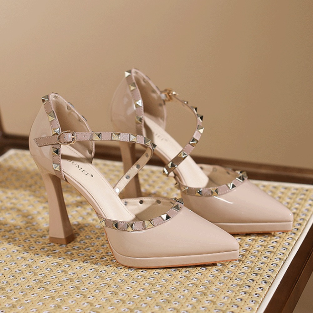 Rivet Heeled Sandals Women's 2 - مراجعة Women Shoes Waterproof وسعره
