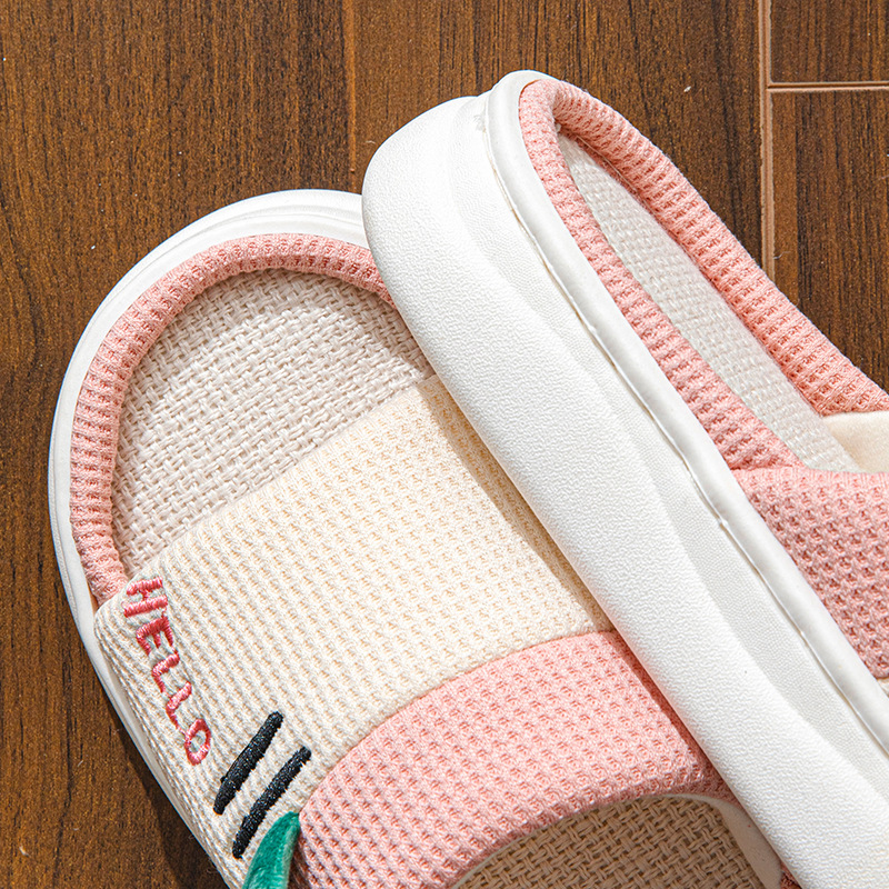 New Style Linen Slippers for W - مراجعة Women'S Shoes Non Slip وسعره