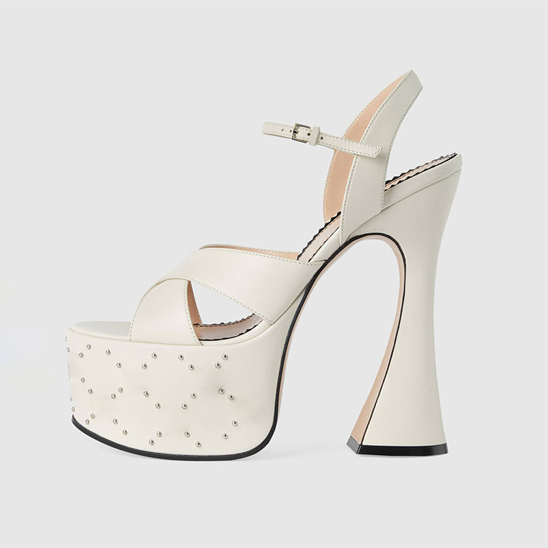 Fashionable White Black Buckle - مراجعة Women Shoes Waterproof وسعره
