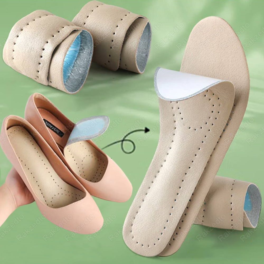 Self-adhesive Leather Insoles  - مراجعة Women'S Shoes High Arch Support وسعره