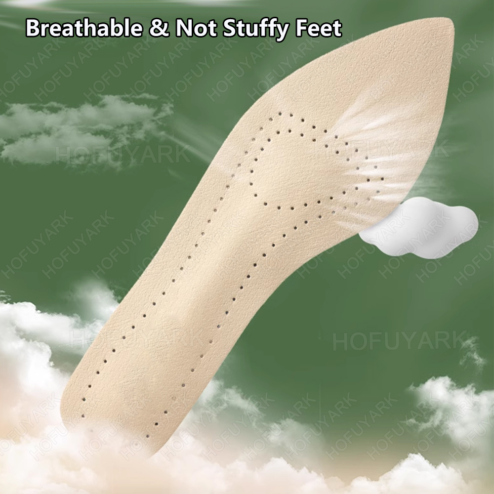 Self-adhesive Leather Insoles  - مراجعة Women'S Shoes High Arch Support وسعره