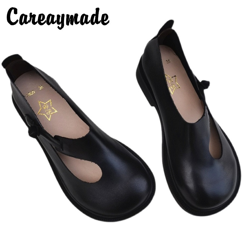 Careaymade-Genuine leather big - مراجعة Shoes Women Pumps وسعره
